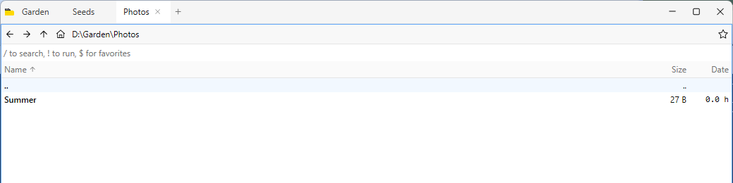 Three tabs in the window caption